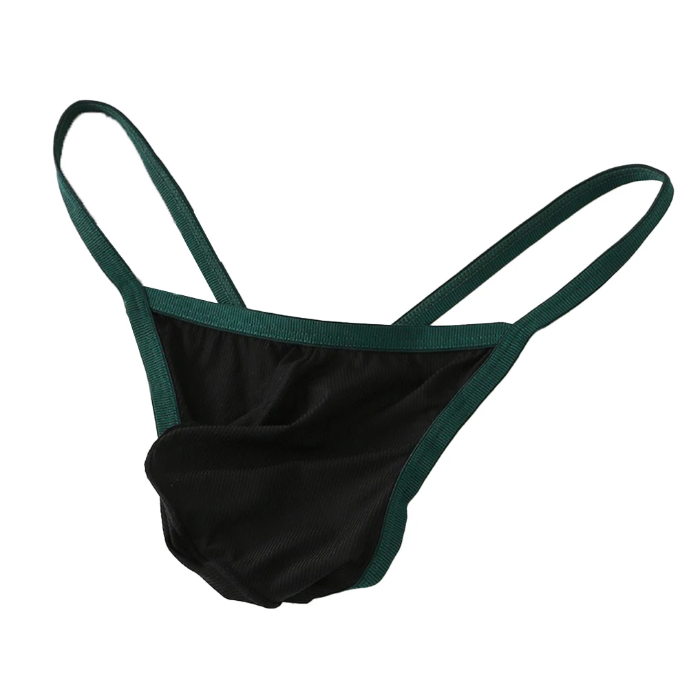 

Mens Thongs And G Strings Sexy Ice Silk T Back Brief Low Waist Underwear Thongs Pouch Panties Thin Breathable Bikini Slip Homme