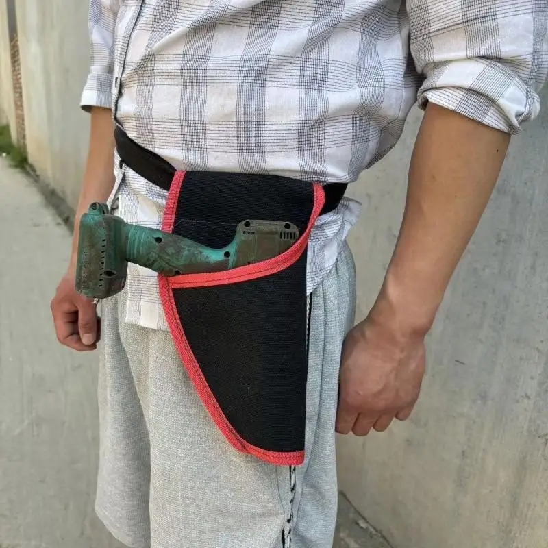 360 Rotating Electrician Tool Bag Waterproof Adjustable Waist Belt Pouch Multiple Pockets Wear-resistant Tools Storage Bag