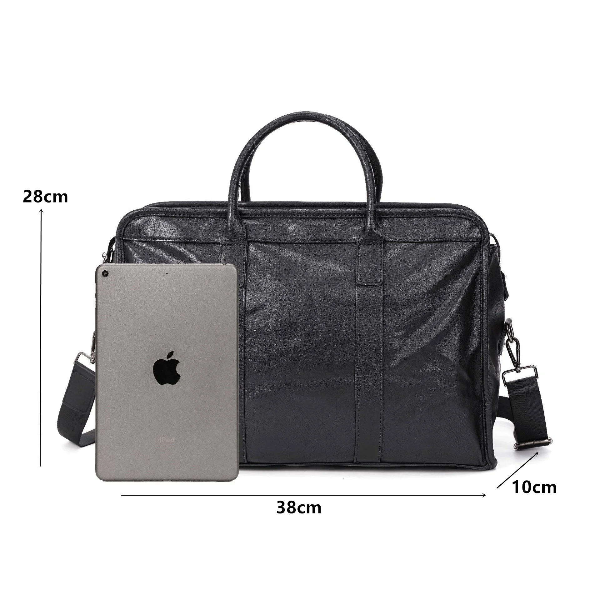 Imagem -05 - Bolsas Masculinos de Couro com Alça Superior para Viagem de Negócios Bolsa de Ombro Mensageiro Bolsa de Viagem de Grande Capacidade Bolsa Masculina