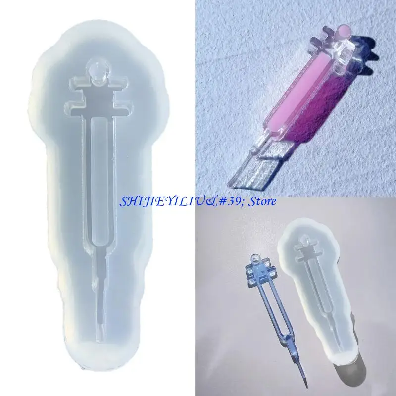 

E21F Diy Epoxy Needle Tubing Ornament Mold Drop Silicone Homemade Mold