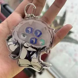 ghost keychain man Shaker Acrylic key chain women key holder couples Wedding Land of the Lustrous porte clef Phosphophyllite