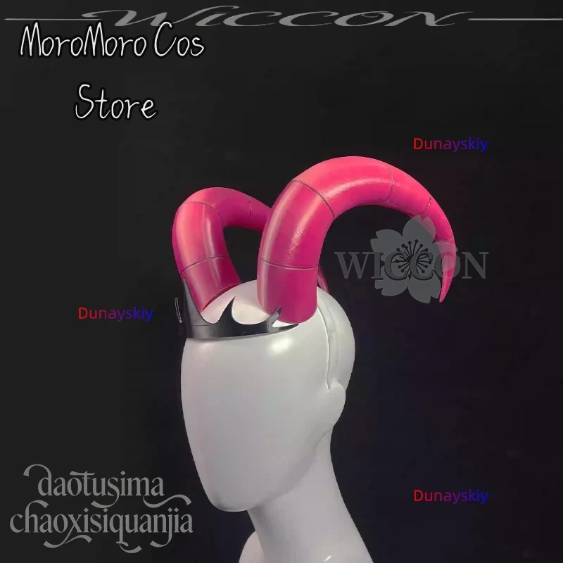Anime Lilithh 3D Polylactic Acid Props Accessories Hotel Hassbin Cosplay Demon Horn Black Crown Headwear Horror Halloween Cos view 3