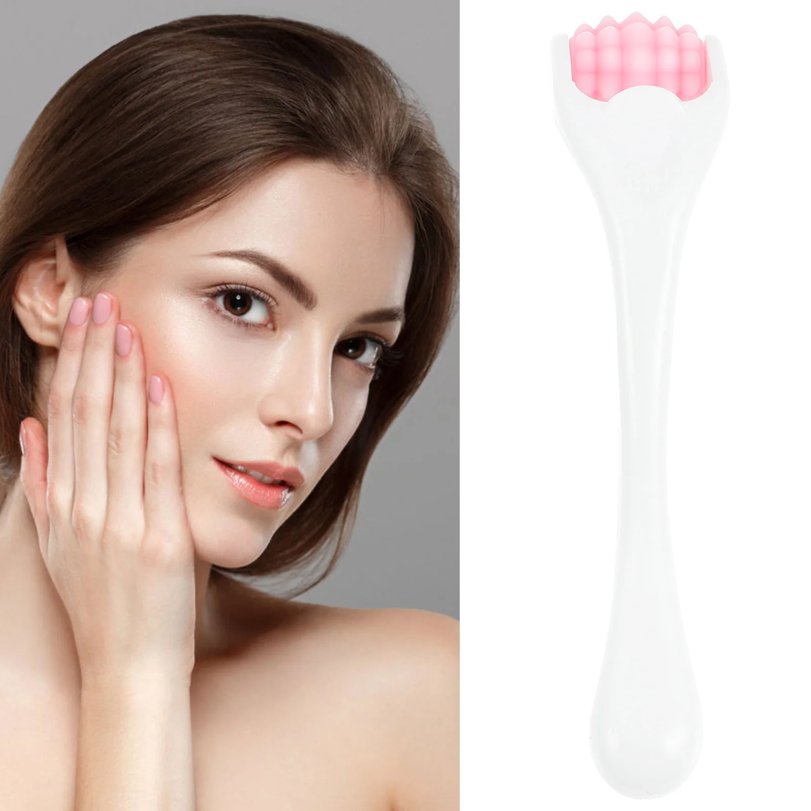 Rodillo de silicona para la cara, masajeador de ojos, herramienta de masaje Facial cómoda y duradera, antienvejecimiento, Reduce las ojeras, bolsas negras
