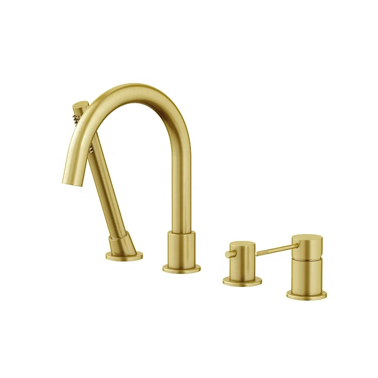 

Смеситель для ванны в ванной комнате, смеситель для душа, ванны, смеситель для ванны, 4-отверстий, скрытый смеситель