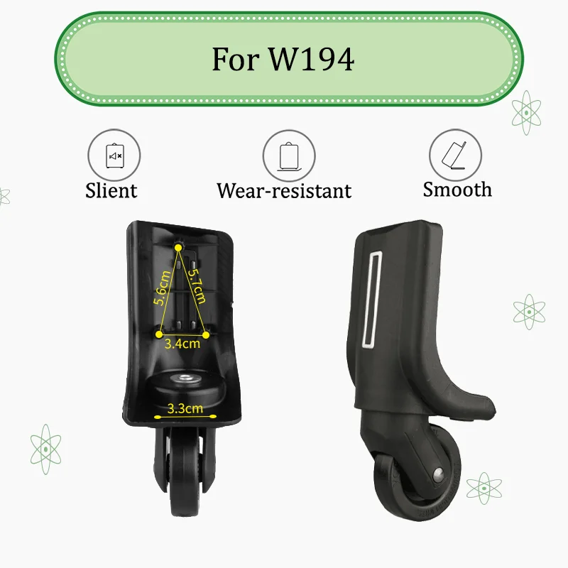 

For W194 Noiseless Luggage Compartment Replacement Wheel - Smooth Rolling - Universal Fit Luggage Compartment Repair Accessory