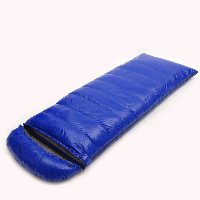 (180+30)*80cm White Goose Down 2200g/2500g/2800g/3000g Filling Can Be Spliced Envelope Adult Breathable Thickening Sleeping Bag