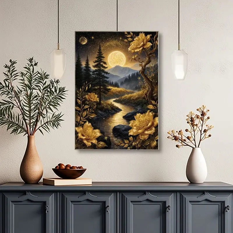 quebra-cabecas-de-500-1000-1200-2000-pecas-ceu-estrelado-dourado-e-montanhas-decoracao-moderna-para-casa-presente-interativo-para-familia-presentes-de-aniversario
