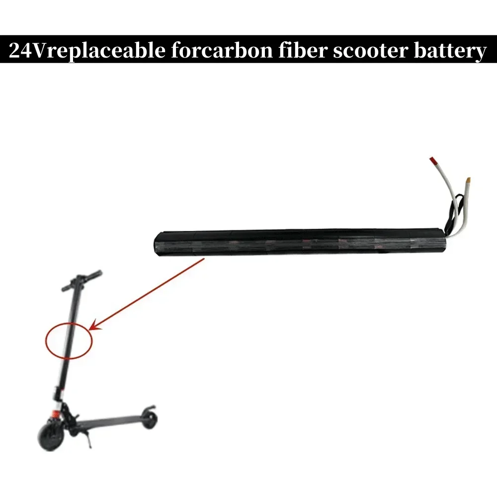 24V 4.4/6.6/8.8/10.4Ah 18650 lithium ion carbon fiber scooter special battery is suitable for carbon fiber scooter, Scooter acce