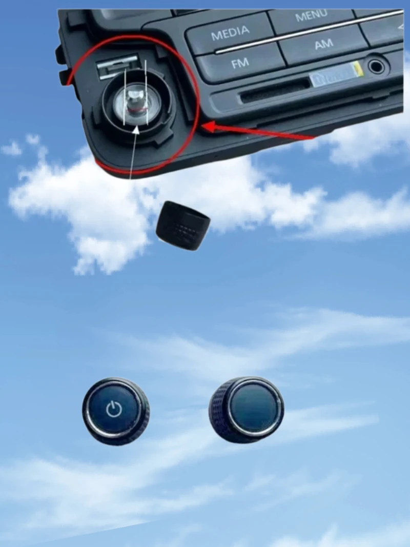 Suitable for Lavida POLO BORA Santana Sagitar CD player knob,volume button,on/off button,DVD navigation audio button