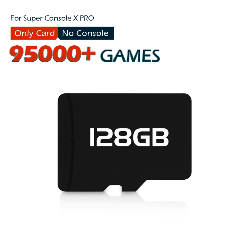 Super Console X PRO Game Card Used For Super Console X PRO Video Game Consoles Built-in 117000 Games For PSP/PS1/NDS/N64