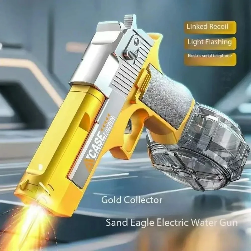 Pistolet à eau électrique haute pression pour enfants, jouet de plage d'été pour enfants, jeux de combat en plein air, piscine, jardin