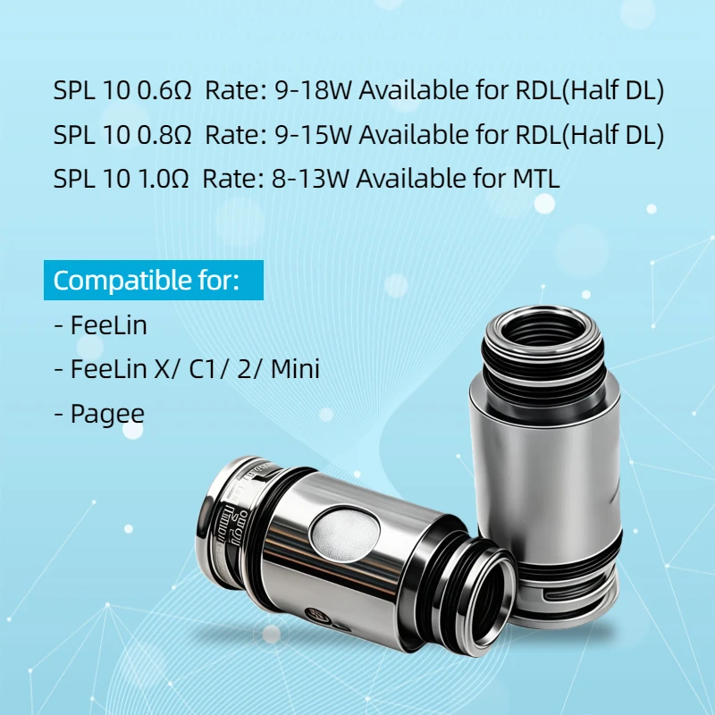 5/10/20 SPL10 0.6 0.8 1.0ohm Nevoks Feelin X(mini)/Feelin min/X Mesh Coili replacement coil for coils & atomizers - gallery image 2