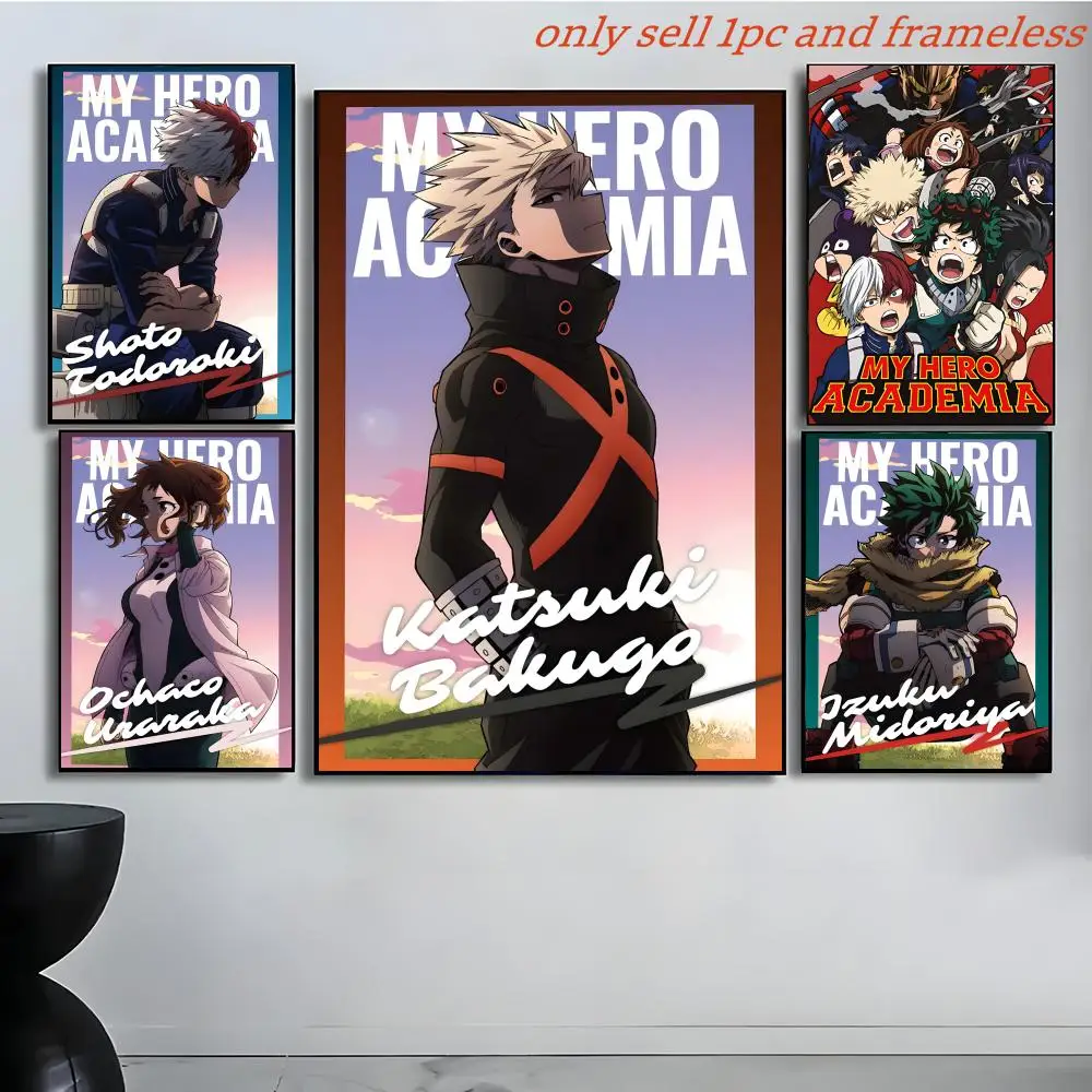 C-Classic Anime My Hero Academia Third Poster Poster painting with prints Home bedroom living room decoration gift