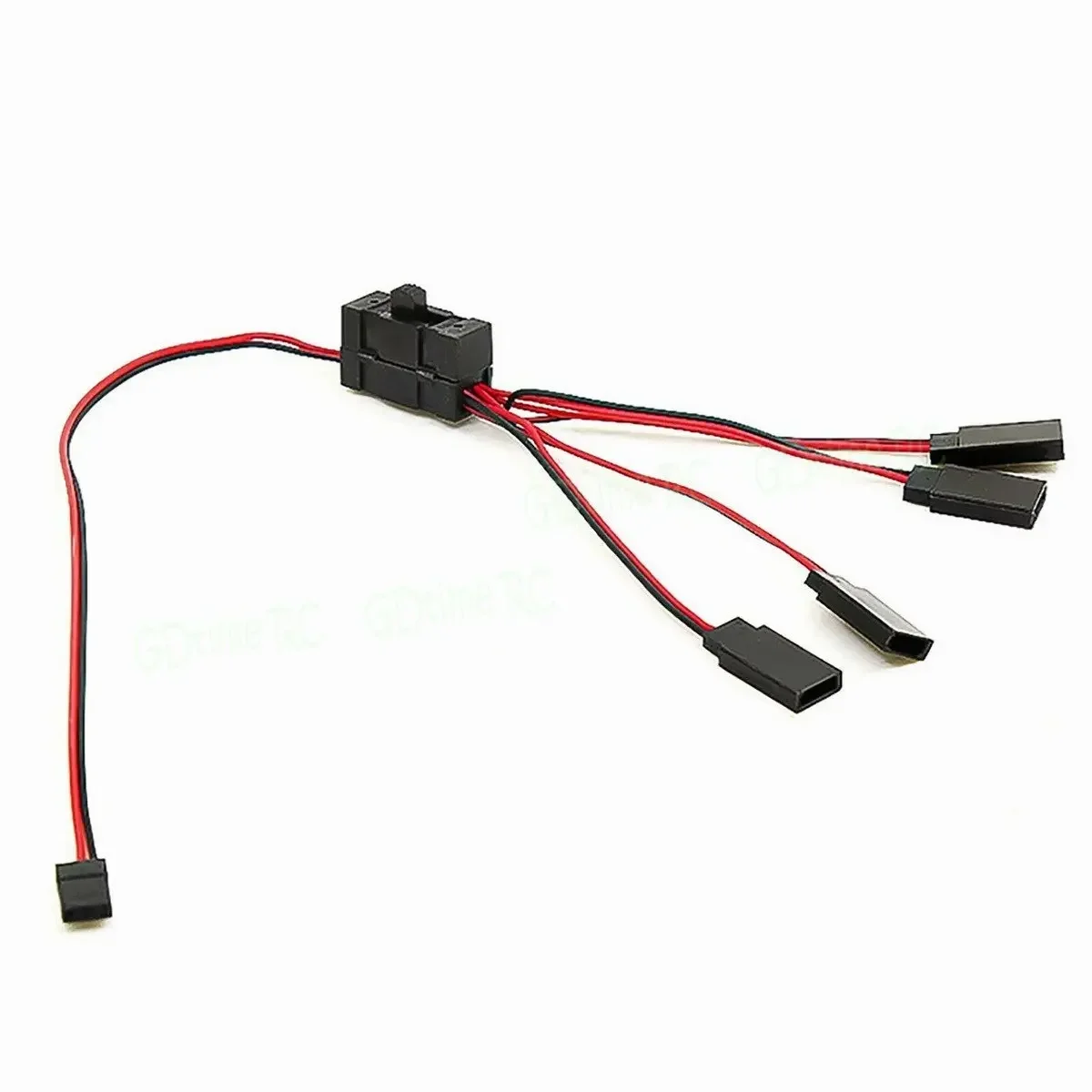 

4 Way Light Controller on/off Switch Cable Servo Extension Wire Splitter RC Car-- Toy Bracket