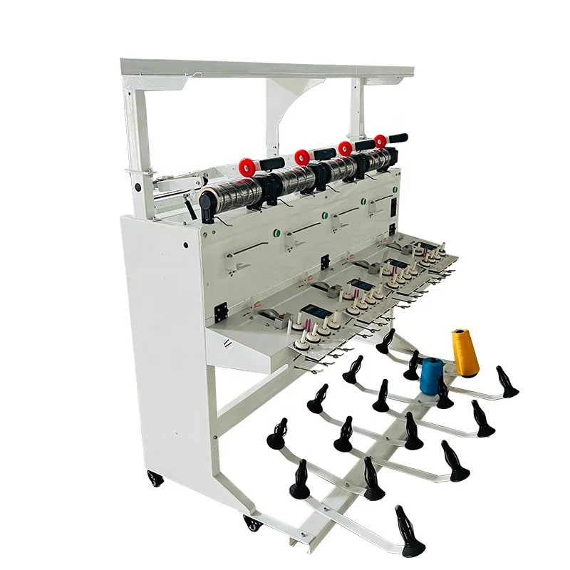 Xindawei High Quality Doubling Winding High Speed Yarn Douling Winder Machine with Oiling Device