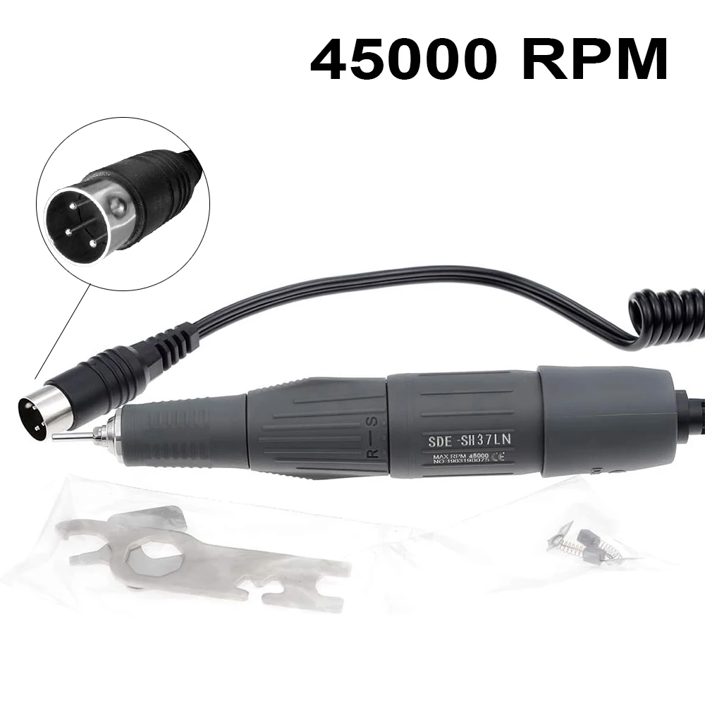 45000 & 35000 RPM Elektrische Professionele Nagelschuurmachine Boor Pen Micromotor Polijstmachine Handstuk 2.35mm - afbeelding 1
