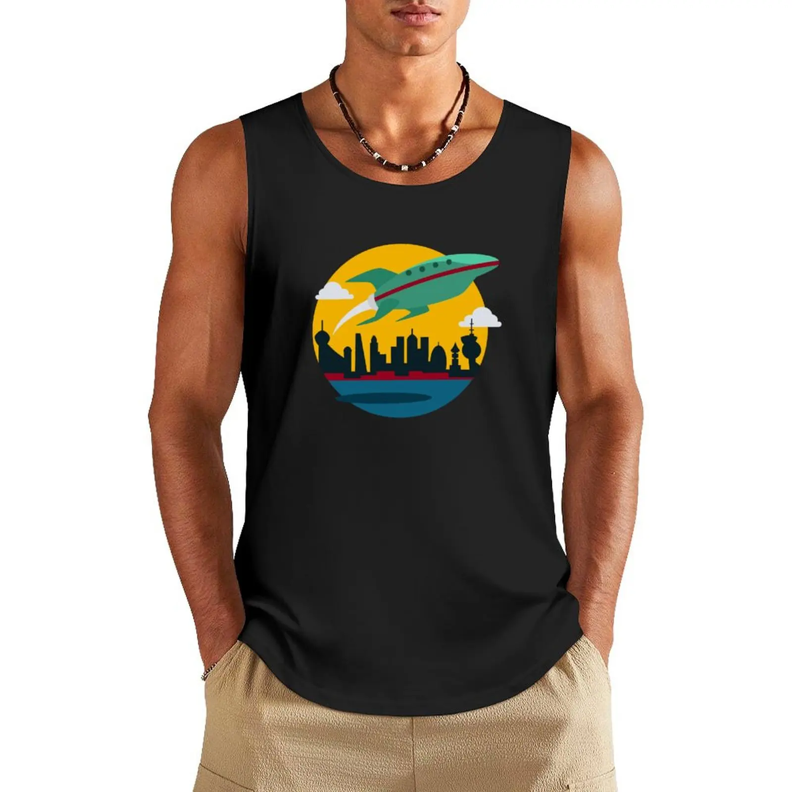 

Planet Express Tank Top vests for men gym men Body man