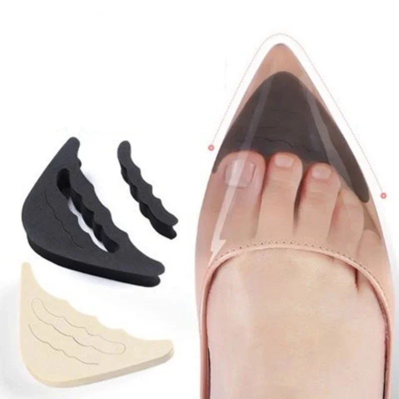 Toe Plug Soft Half Insoles Reusable Toe Sponge Filler Inserts for Shoes Adjustable Too Big Foot Brace Pads Shoe Inserts 1 Pair