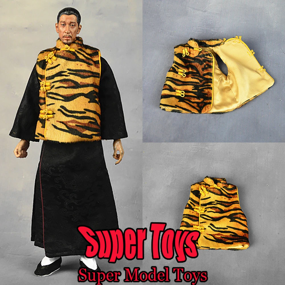 

In Stock 1/6 Scale Male Soldier Clothes Trend Leopard Print Sleeveless Top Vest For 12-inches Action Figure Model Doll Toys