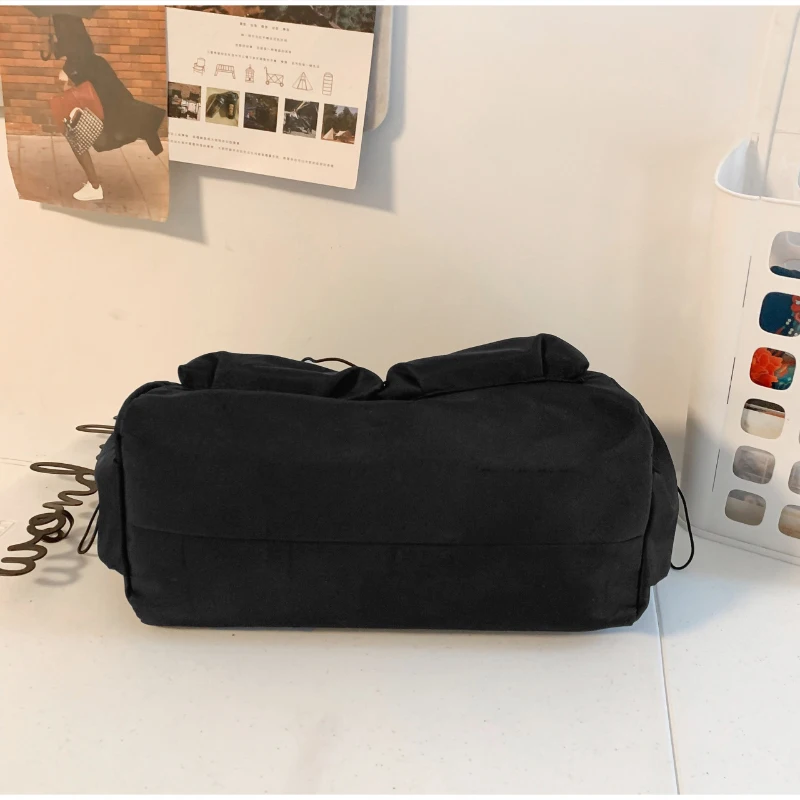 Mehrtaschen-Freizeit-Sporttasche aus Canvas, Umhängetasche für Damen, große Reisetasche, vielseitige leichte Handtasche – Detail 9