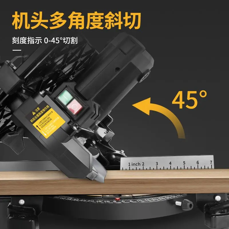 8 inch composite saw table miter dual-form multi-function high-precision decoration household sawing saw aluminum