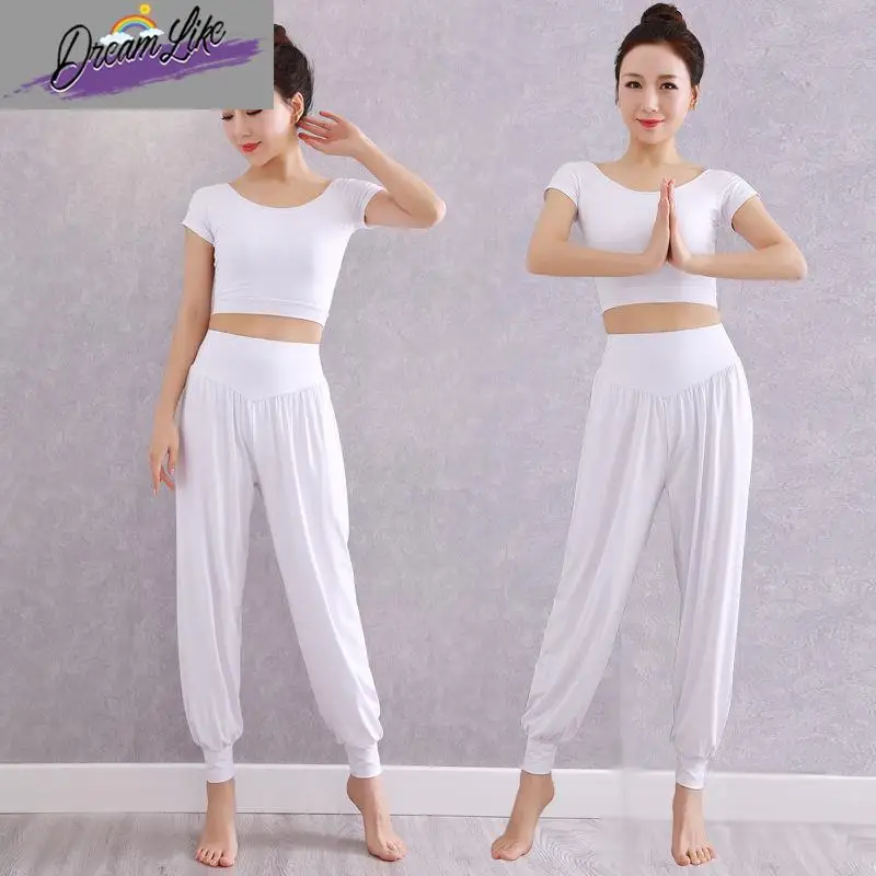 

Mod Belly Dance Yoga Suit Set Women's plus Size Harlan Pants Fitn Sport Sexy Slimming Spring Summer Faion Trend