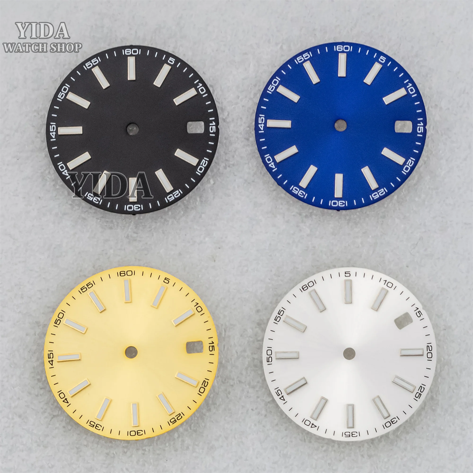 

28.5MM NH35 Watch Dial Green Luminous Face Mod Watch Replacements For Datejust NH35 NH36 Automatic Movement Parts Repair Tools