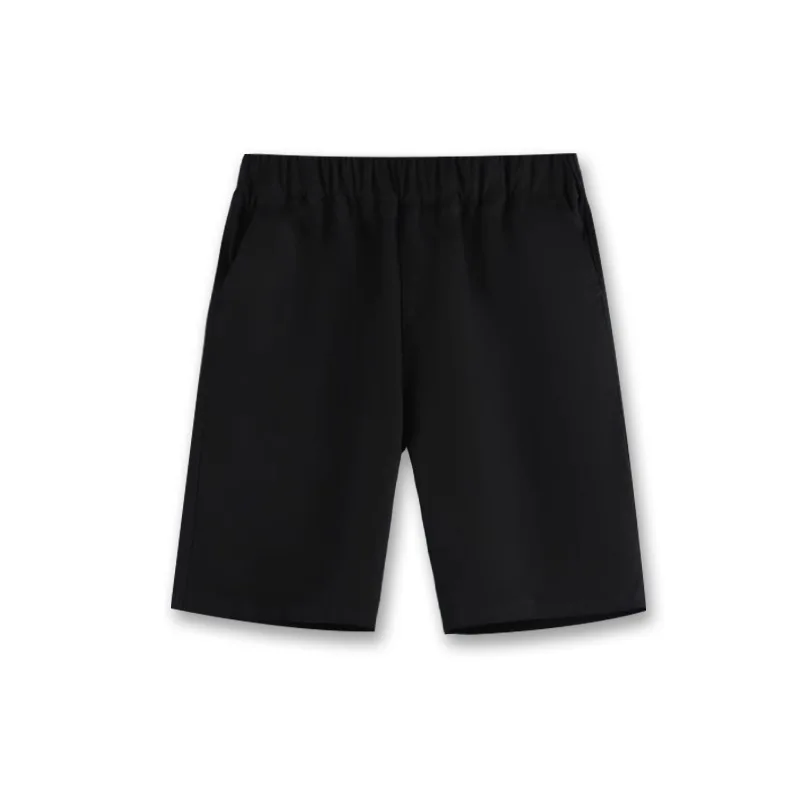 DE PEACH Boys Summer Cotton Children Suit Shorts For Boys Elastic Waist Casual Knee-length Shorts Baby Kids Formal Fifth Pants
