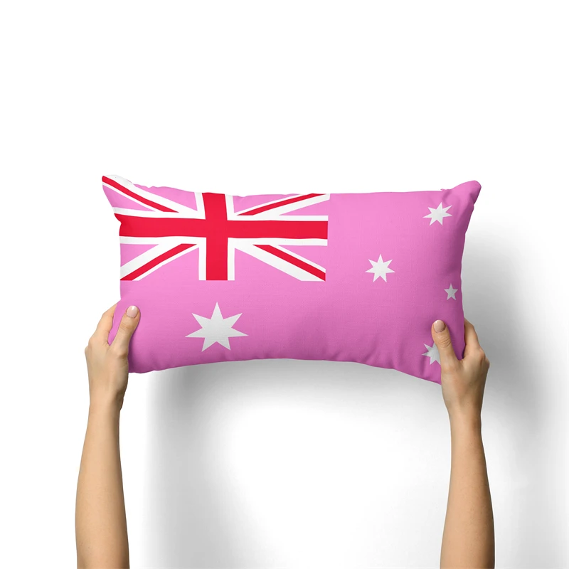 Gaslight Gatekeep GirlbossKiss Australia LGBT Rainbow Pride Rectangular Throw Pillow Covers Cushion Cases Pillowcases