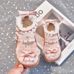 Zapatos Niña 2023Sweet Baby Girl Shoe Princess Shoe Leather Shoe Trend Lolita Shoe Casual Mary Jane Shoe Soft Sole Kids Shoe여아구두