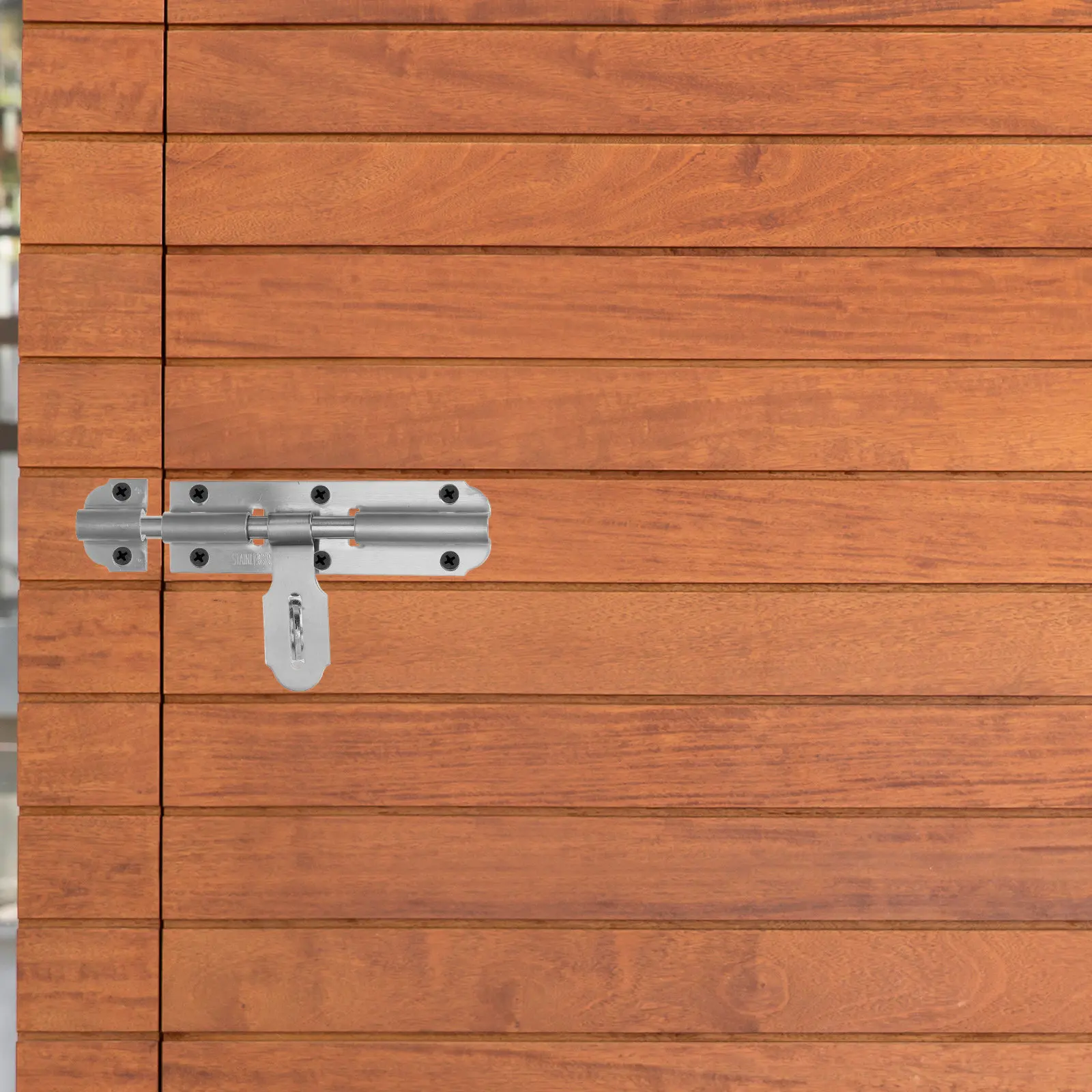 Premium Stainless Steel Bolt Latch Slide Lock for Doors Windows Bathrooms French Barn Garage Fence Gates Tool Free Installation