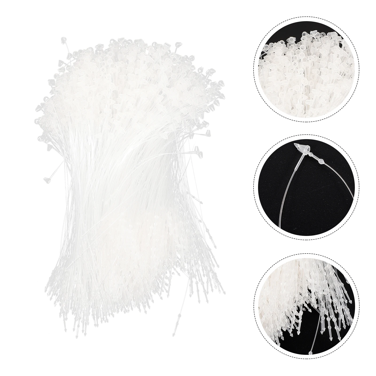 

2 Bags Plastic Tag Fasteners for Gloves Clothes Sporting Goods Housewares Price Logo Material Content Information Display Easy