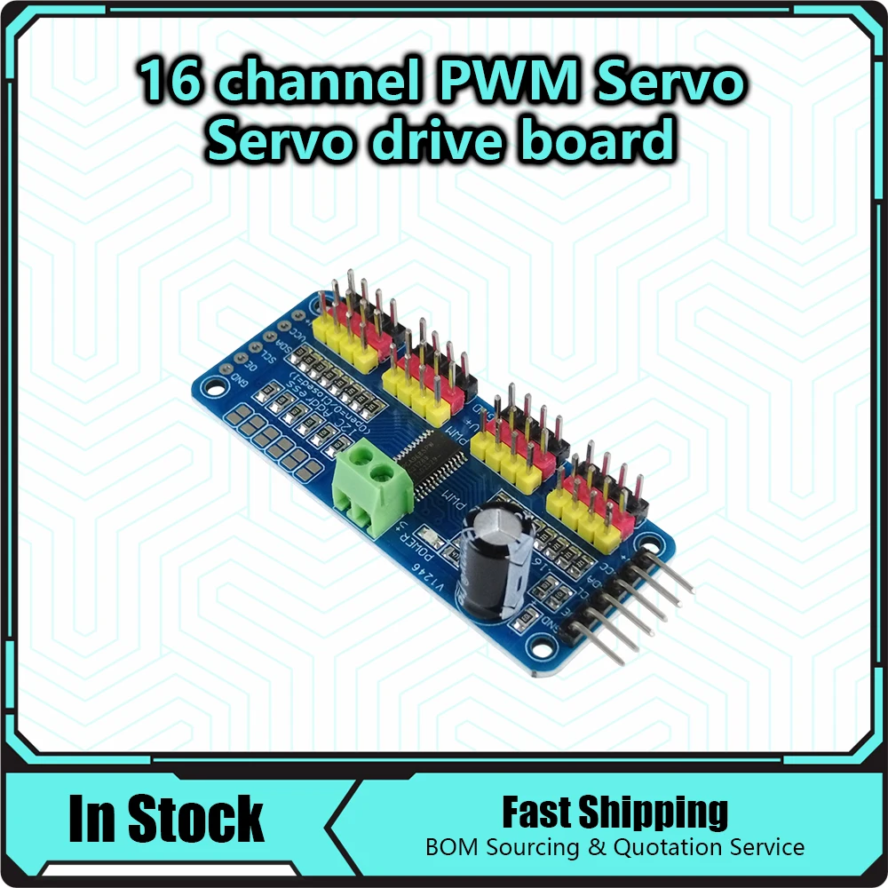PCA9685 16 channel PWM Servo Servo Drive Board Robot Controller IIC Interface Driver Module For Raspberry Pi