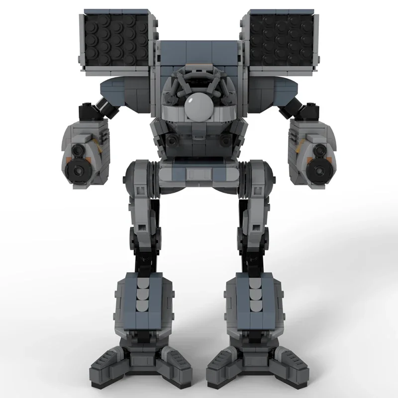 MOC Timber Wolf Mech Robot Building Block Kit - DIY Assembly Bricks Combat Machine Model Display Kids Adults Gaming Fans Gift
