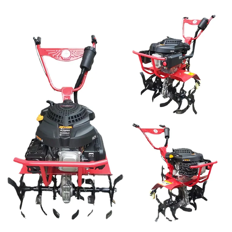 

Wyj Small Gasoline Agricultural Machinery Rotary Tiller Multi-Functional Cultivation Machine Earth Turning Furrow Weeding