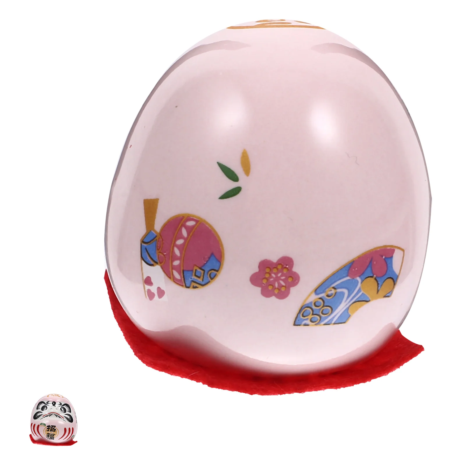 

Dharma Desktop Ceramic Japanese Statues Pink s Decor