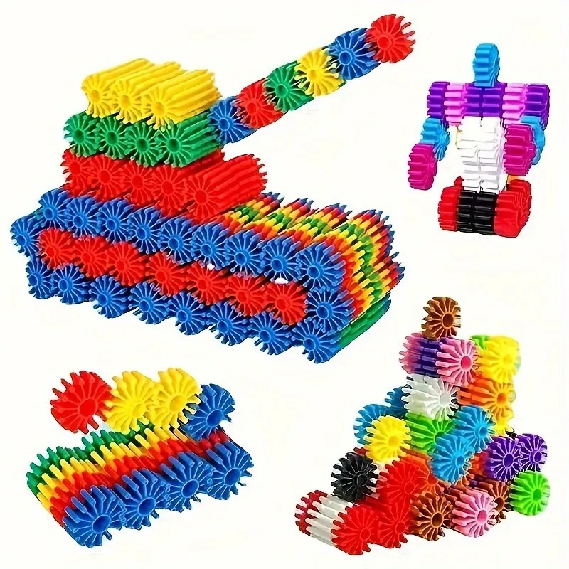 60 Stück Zahnrad-Bausteine – praktisches Spielzeug für Kinder zum STEM-Lernen und kreatives Spielen!