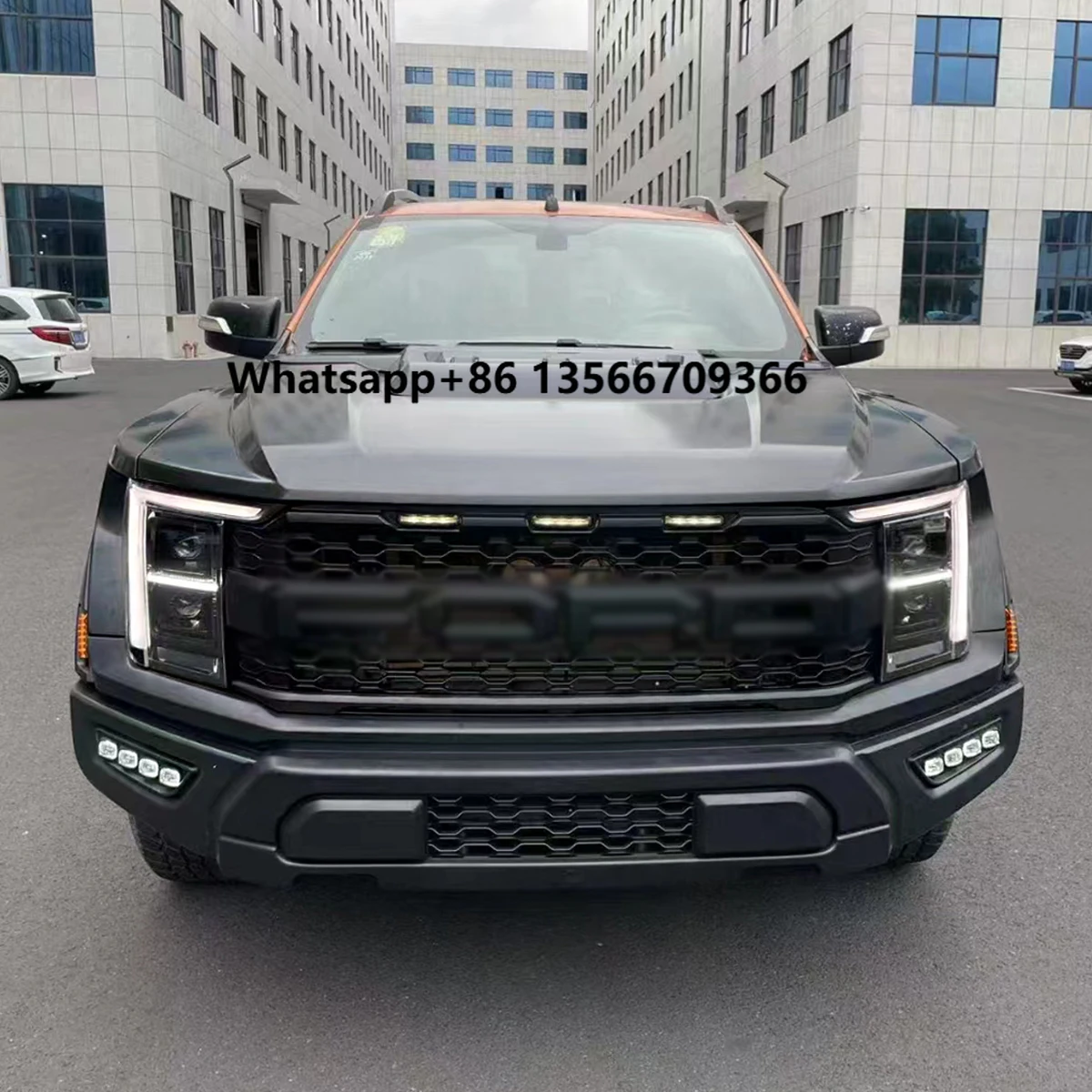 

Car Accessories Facelift Consist of for Ford Ranger T6 T7 T8 2012-2021 Change to 2022 F150 Raptor.