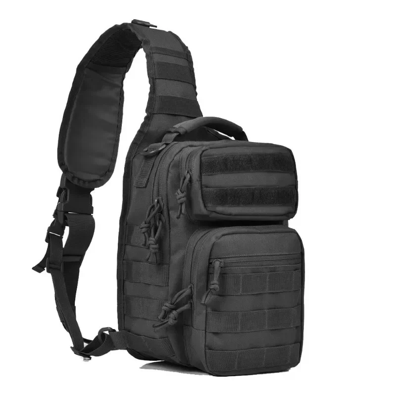 

Crossbody bag Tactical backpack Nylon breast bag Zipper open and close Outdoor sports Hiking sports shoulder bag