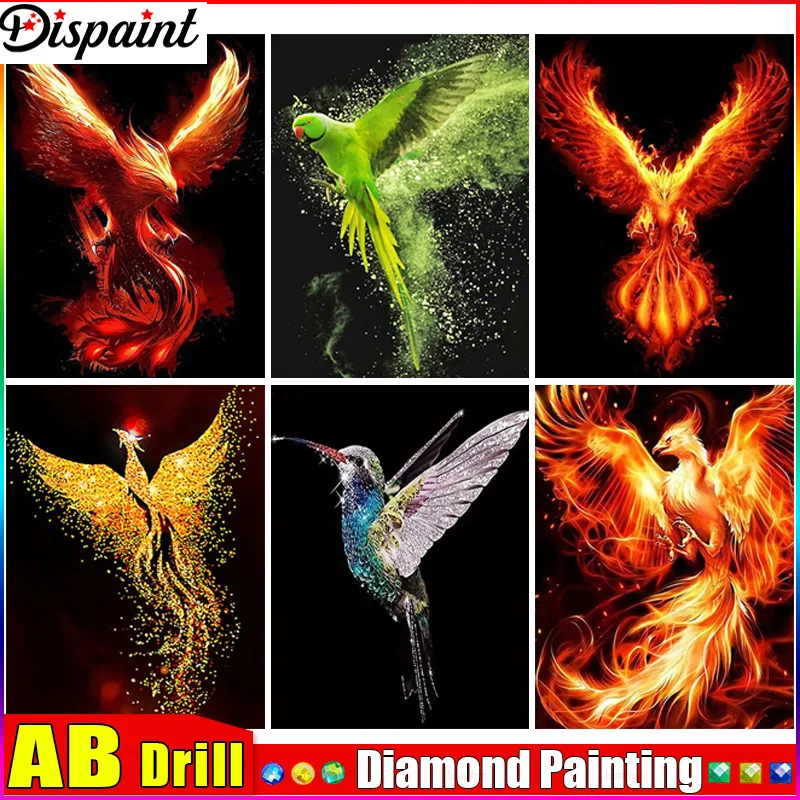 Dispaint AB Diamond Painting Full Square/Round Drill 5D DIY 