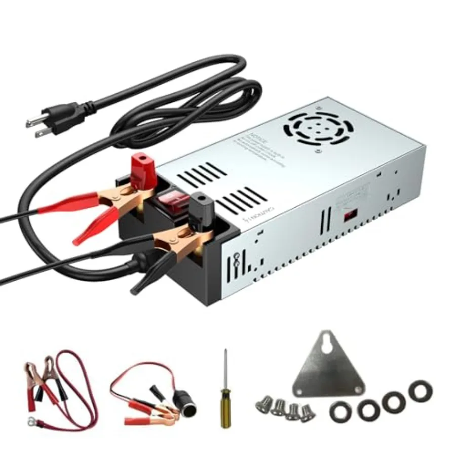 

Anbull New Version 110V AC to 12V DC Converter with ON/Off Switch Pure Copper Terminals 12V DC Adapter Transformer Max 50A 600W