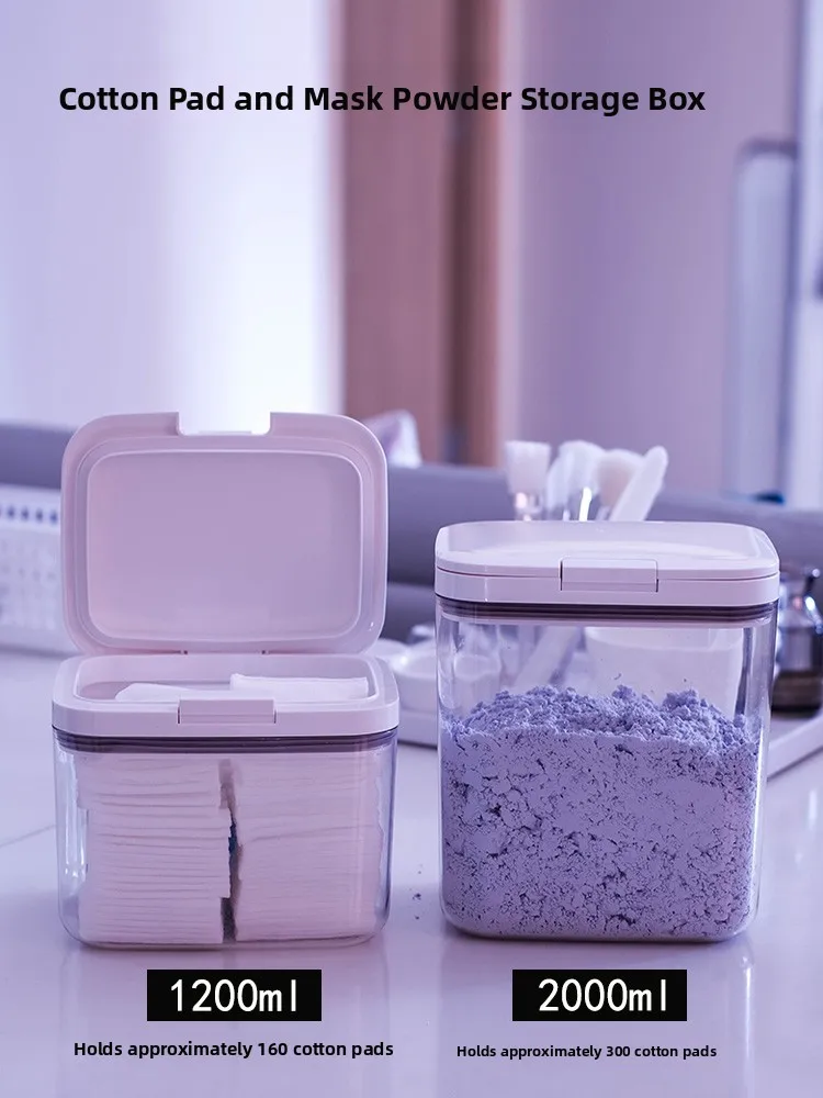 

Sed Moisture-Proof eup Cotton Storage Box Pr pe Mask Poer Box Desktop eup Remover Cotton Extraction Box Beaut...