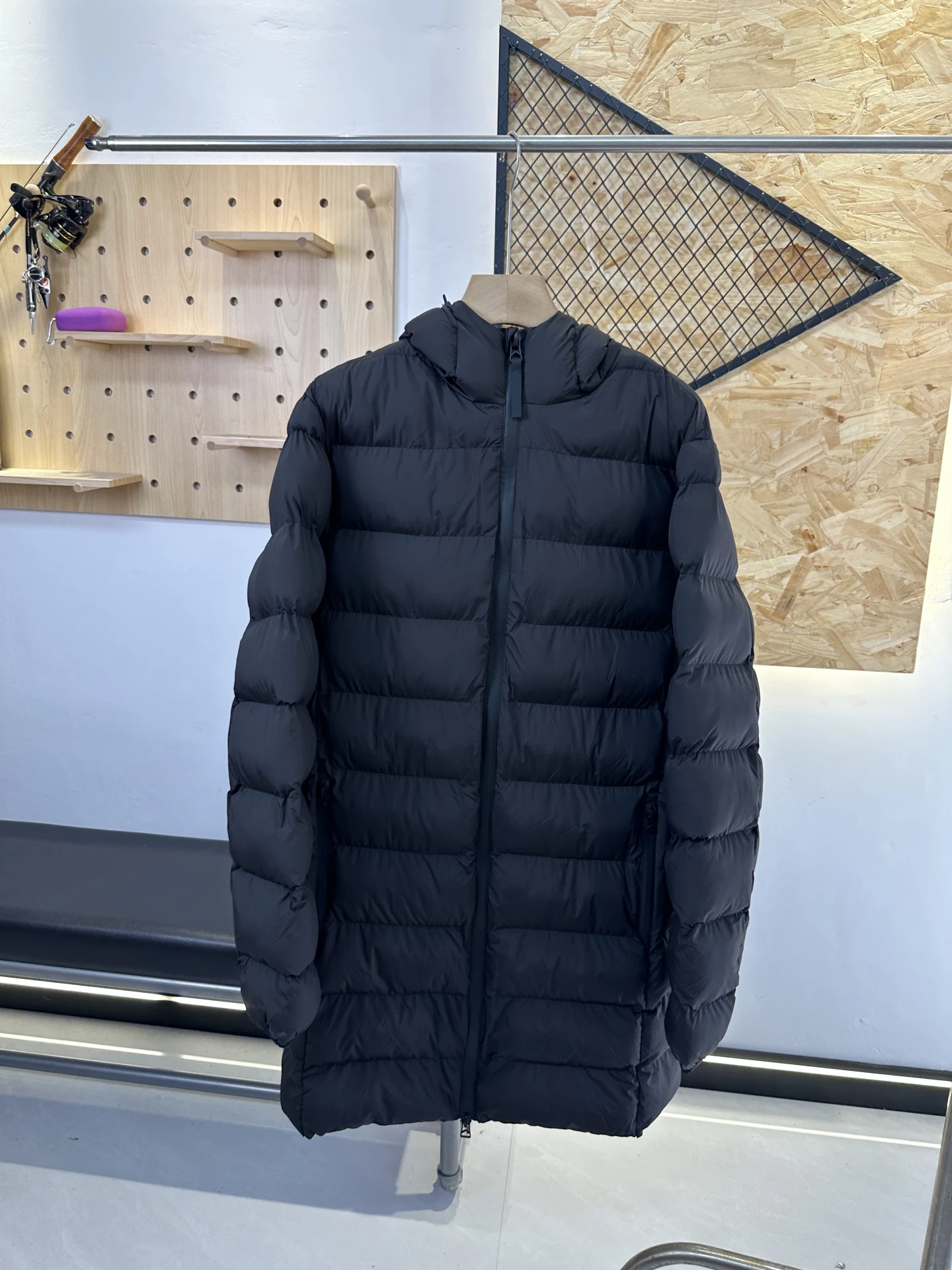 

Lightweight Thiened Autumn Winter Cotton Jaet for Men Hooded Medium Length Taarab Brand Stand Fit Casual Sle Polyest...