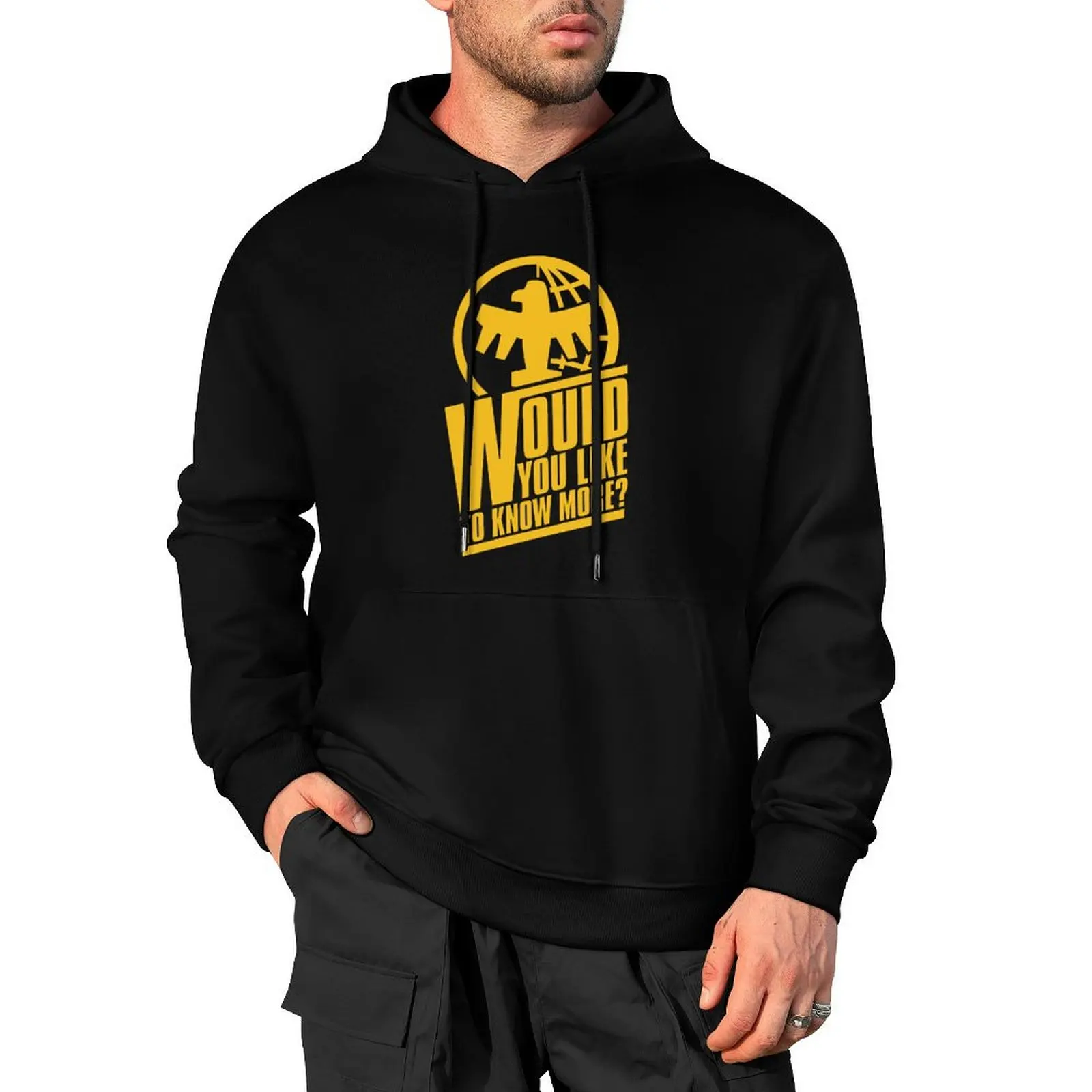 

Federal Network Would You Like to Know More Pullover Hoodie men's clothes mens clothing clothes for men tracksuits