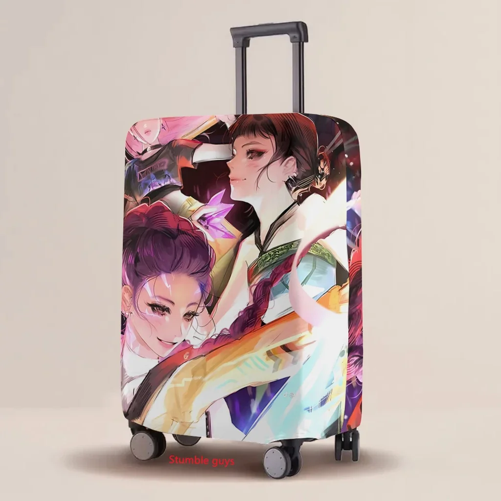 

Luggage Protective Cover Kpop Demon Hunters Multi-Size Elastic Cartoon Print Case For 20-30 Inch Suitcase​