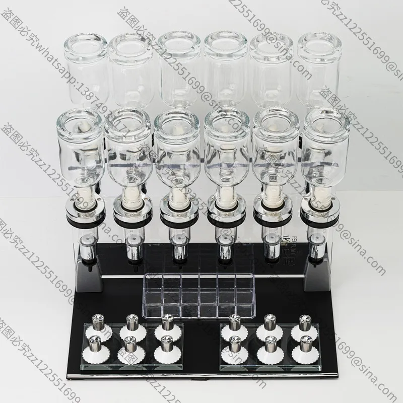 Suitable for Bulk Perfume Display Rack, Bulk Sales Mini Counter 6 Pump Head Sub-packer, Stall Shelf