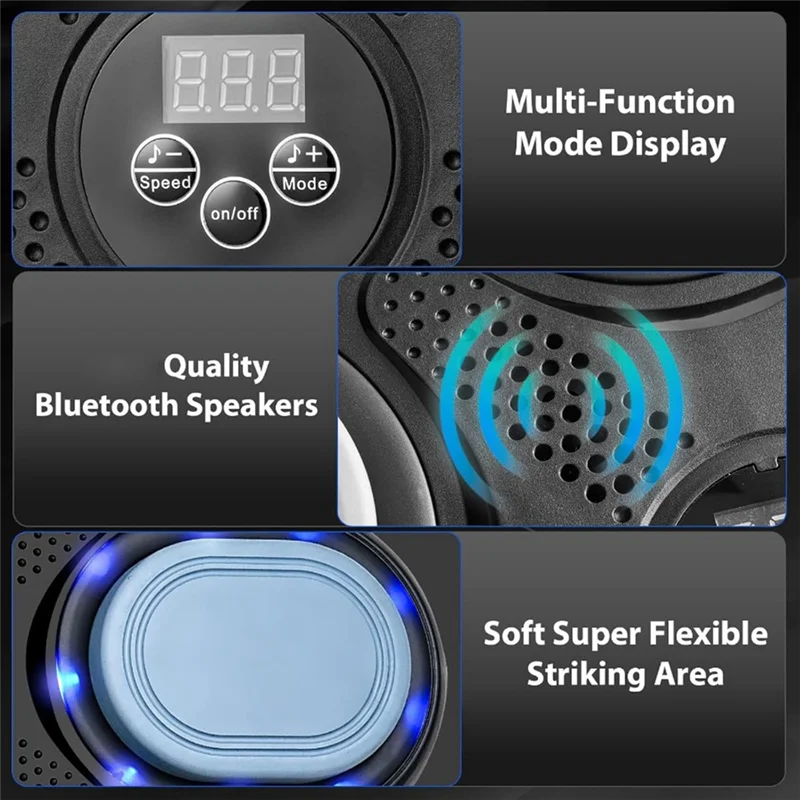 เครื่องออกกำลังกายมวยอัจฉริยะ DELAM-Smart Music สำหรับใช้ในบ้าน พร้อมจอแสดงผล LED แบบติดผนัง สำหรับผู้ใหญ่