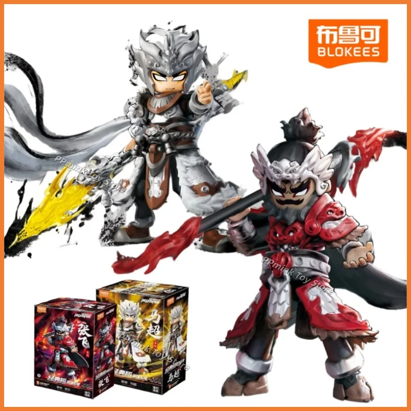 

New Genuine Blokees Hero Infinity Series Movable Zhang Fei Doll Trendy Play Mecha Series Splicing Model Ornaments Toys Gifts