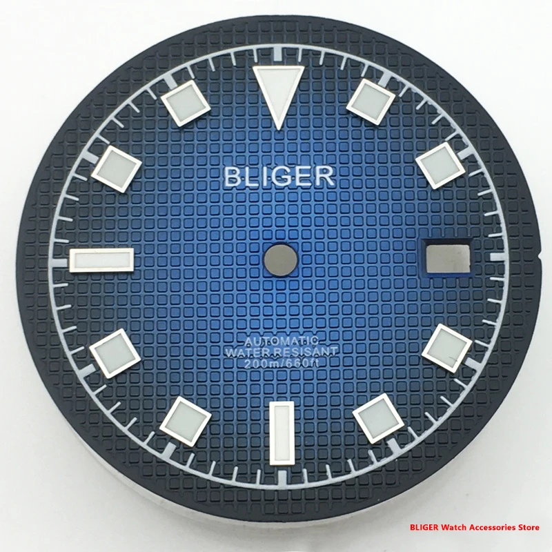 Bliger New 33mm Mechanical Watch Dial Luminous Dial Literally Fits NH34 NH35 NH36 NH37 NH38 Miyota 8205 ETA2836 2824 PT5000