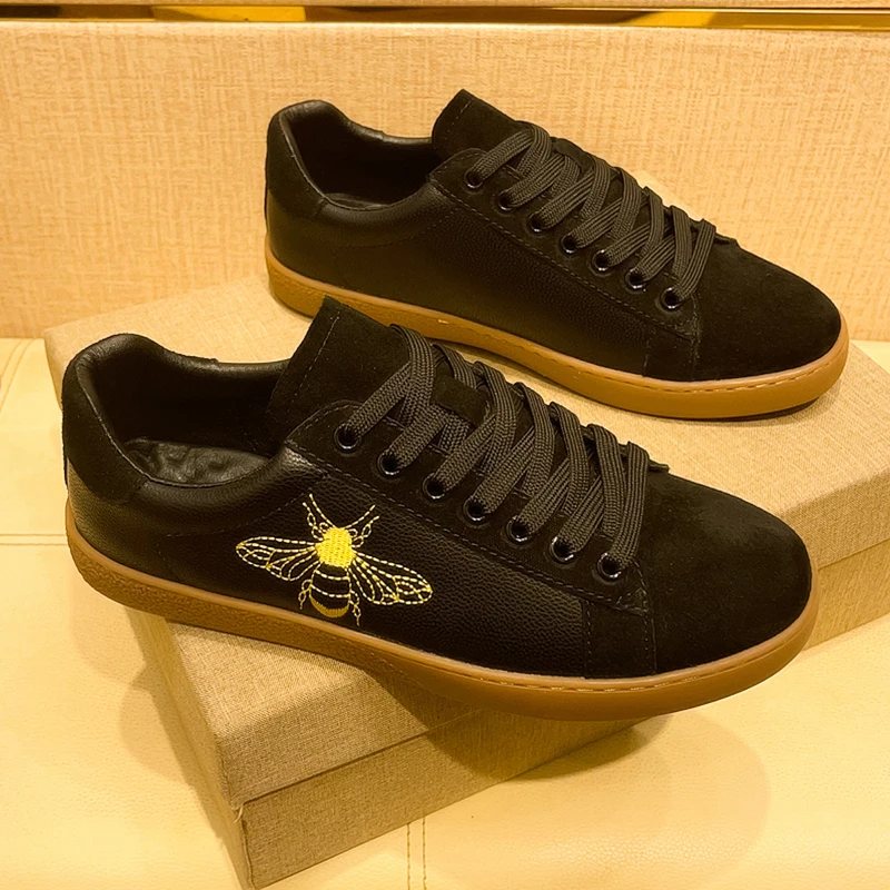 Quality Outdoor Lighting Brands - Genuine Leather Skateboard Sneakers White Sports